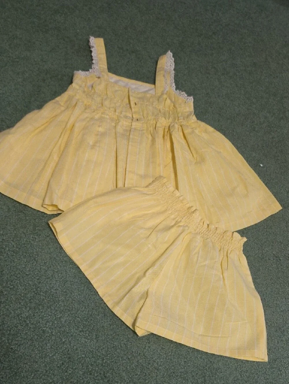 Well Dressed Wolf Yellow Stripe Girls 2-Piece Set